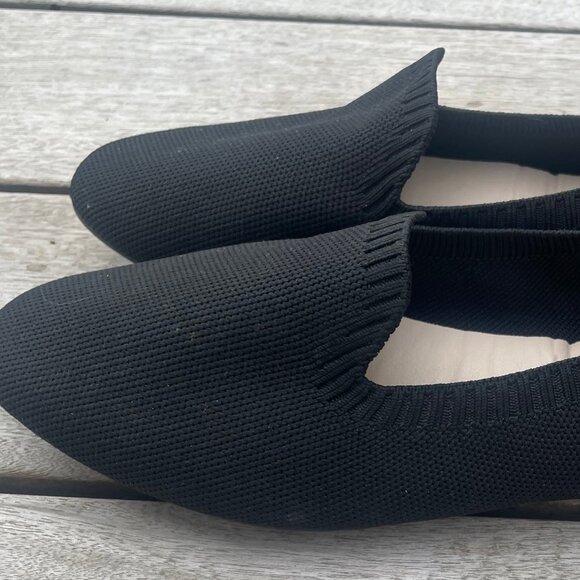 Women's Size 10 Danskin Black Hope Flexible Memory Foam Women's Ballet Flats - Picture 1 of 5